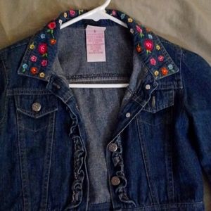 Blue jeans girl jacket